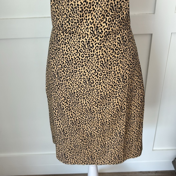 J. Crew size 6 animal print sleeveless dress in excellent condition. - Picture 3 of 7